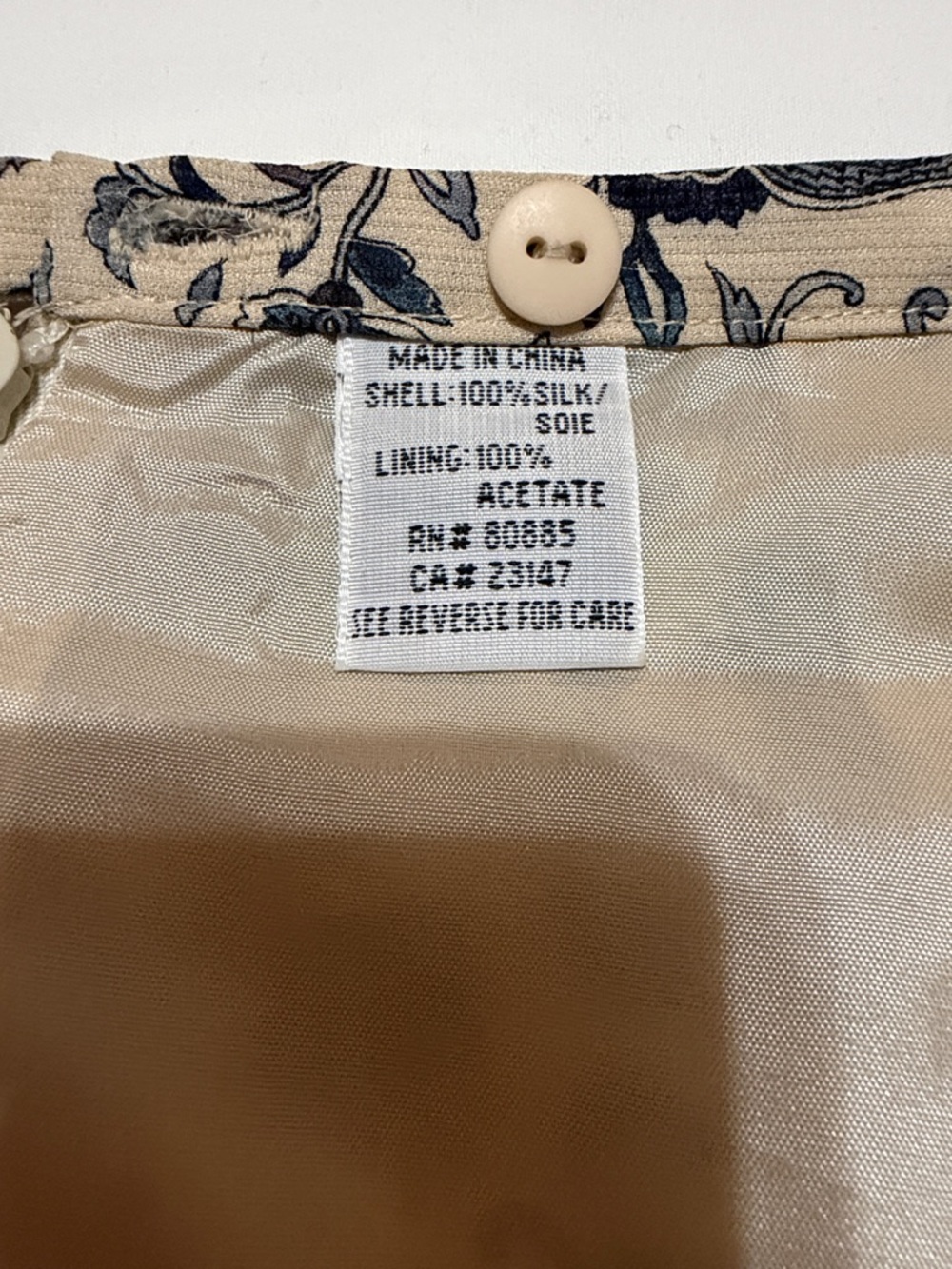 Talbots Floral Paisley Midi Skirt with Side Slits 100% Silk size 12 New - Picture 5 of 9